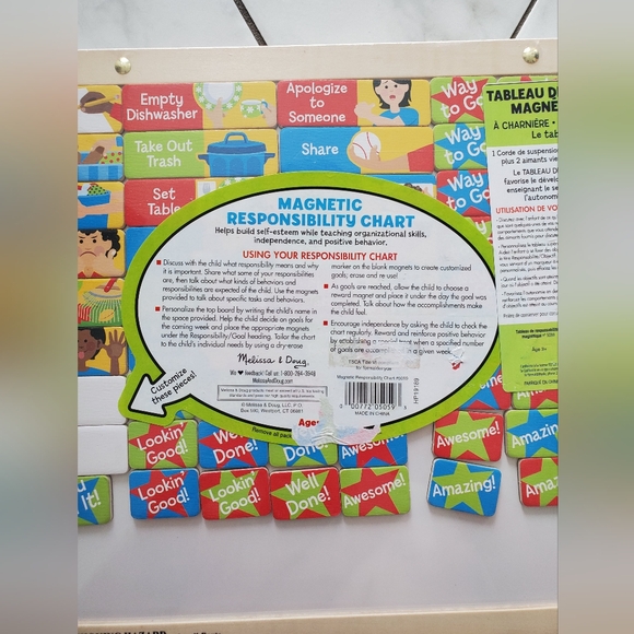 Melissa & Doug Magnetic Responsibility Chart (sealed) - Picture 3 of 8